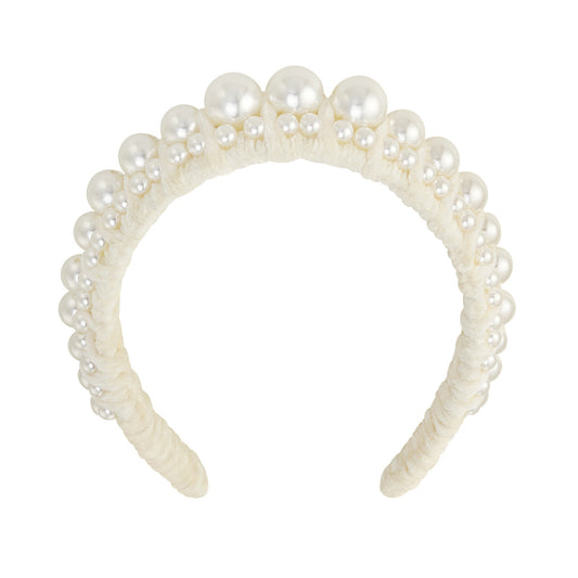 Haarband Statement Pearls Off-white
