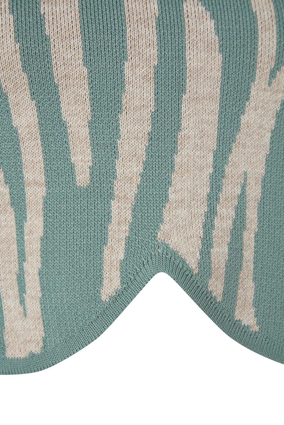 Bombo |cropped sweater-trui met zebra print beige | EXTRA 30% KORTING